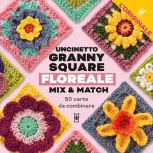 Beste Prijs Uncinetto Granny Square floreale. Mix & match. Con 50 carte da combinare