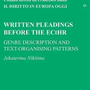 Written pleadings before the ECHR genre description and text-organising patterns. Testo italiano a fronte Flitsaanbieding