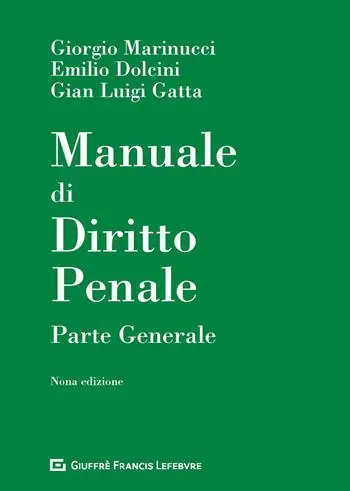 Manuale di diritto penale. Parte generale Hoge Kwaliteit